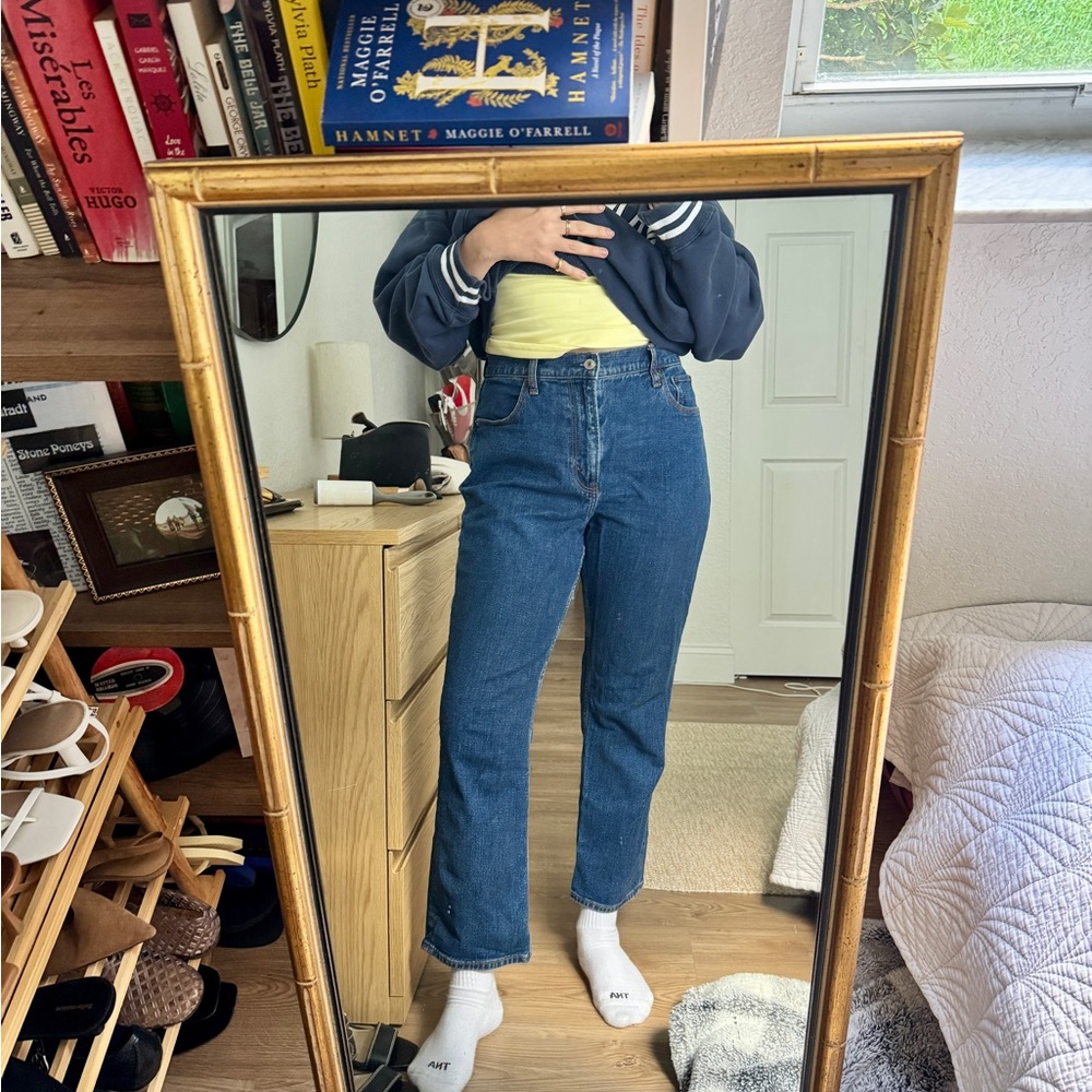 Abercrombie High-Rise‎ Ankle Straight Jeans -  Curve Love Size 28